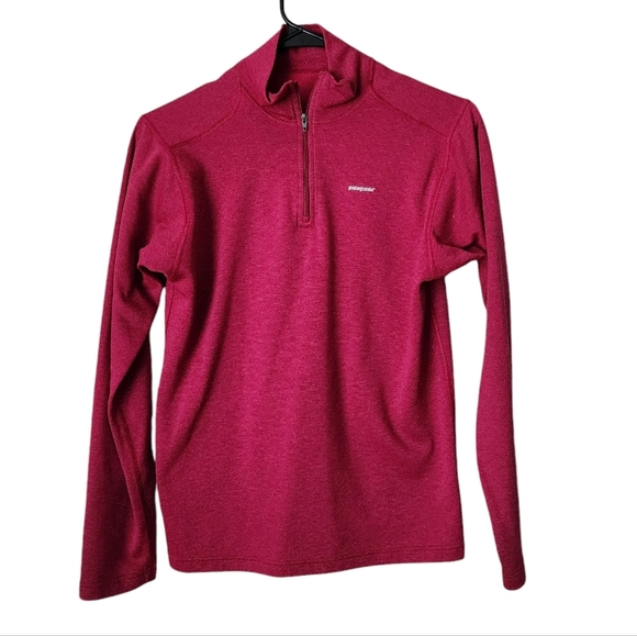PATAGONIA base layer capilene top 1/4 zip athletic active in purple - Picture 1 of 6